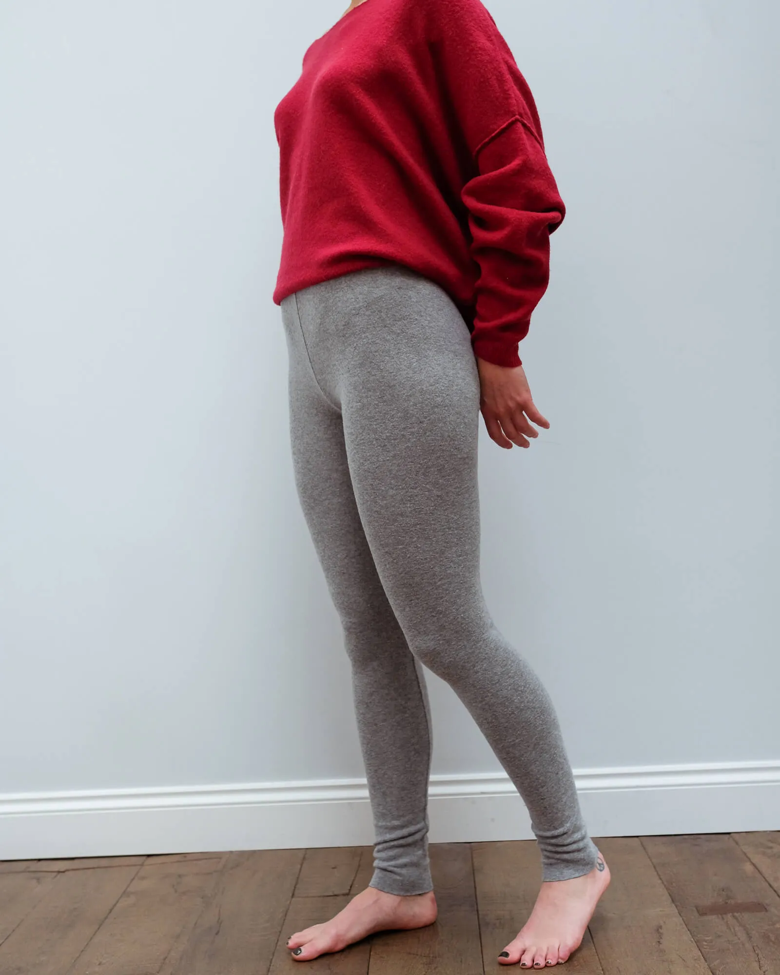 AV VET43 Leggings in grey chine