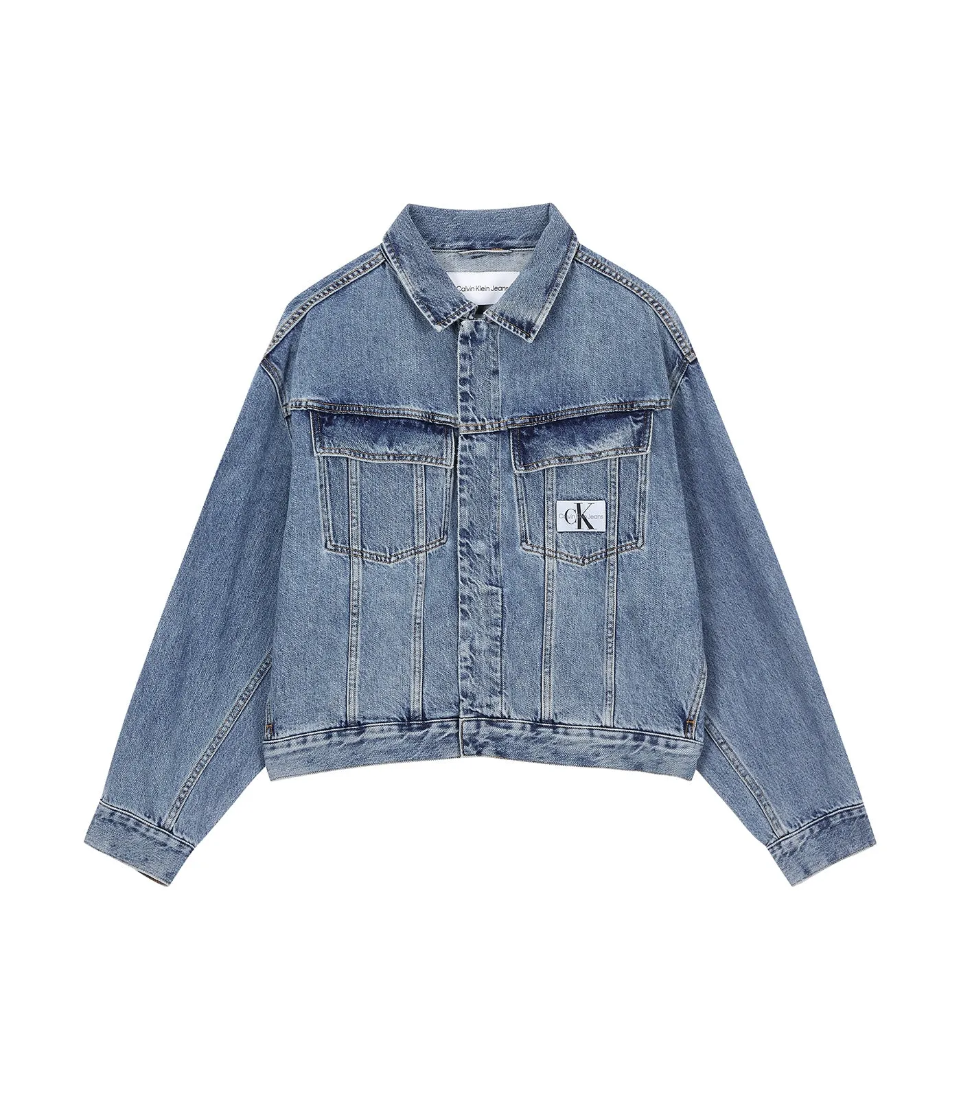 Boxy Denim Jacket Blue