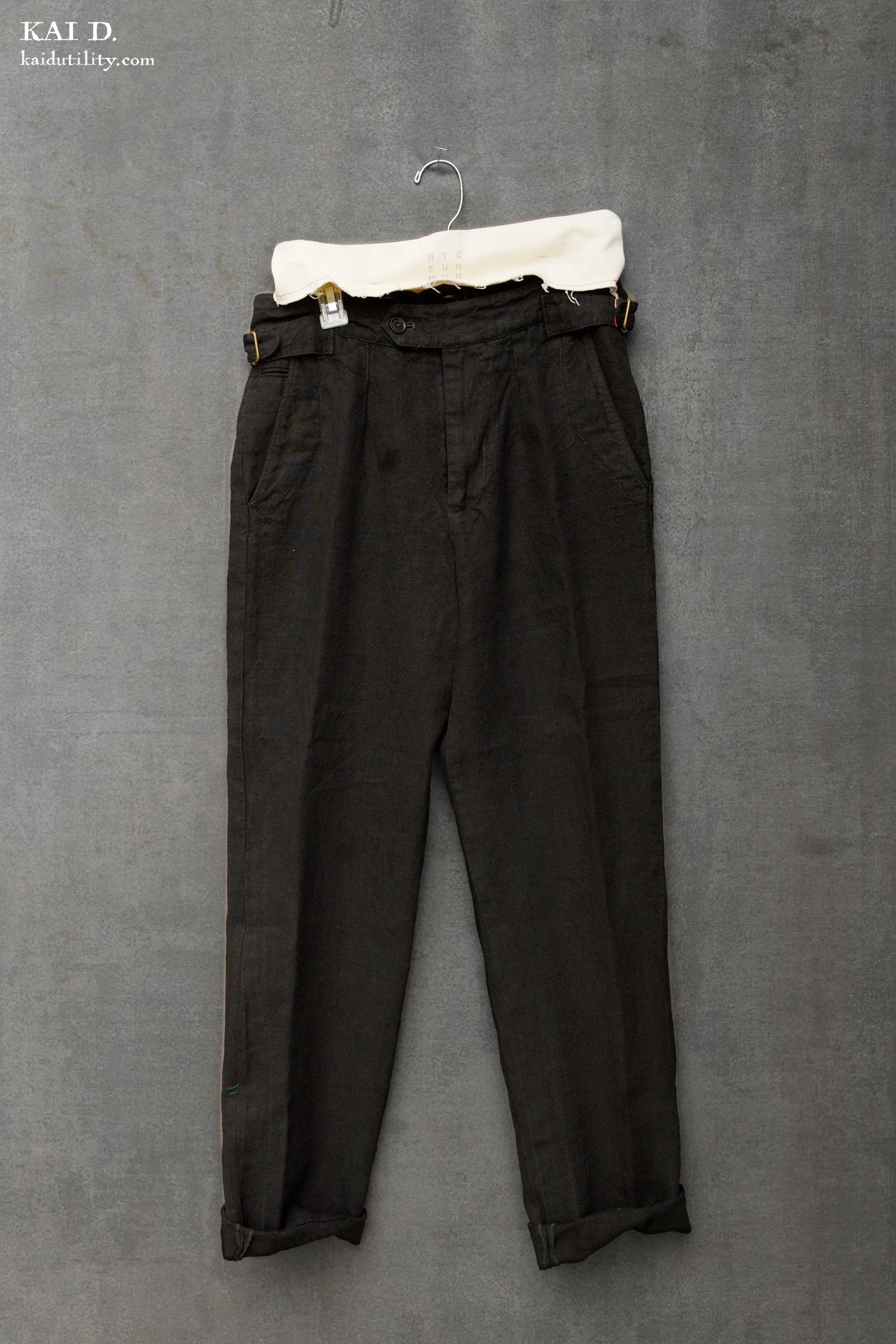 Cooper Pants - Black Linen - 30, 34, 36