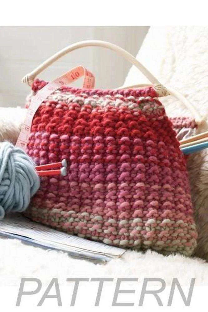 Debbie Bliss Knitting Bag PATTERN ONLY