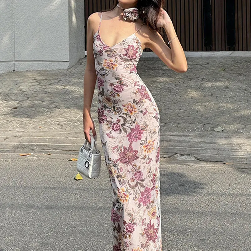 Elyanna Floral Print Maxi Dress