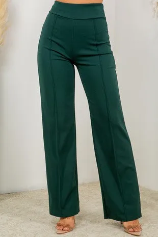 Hunter Green High Waisted Pants