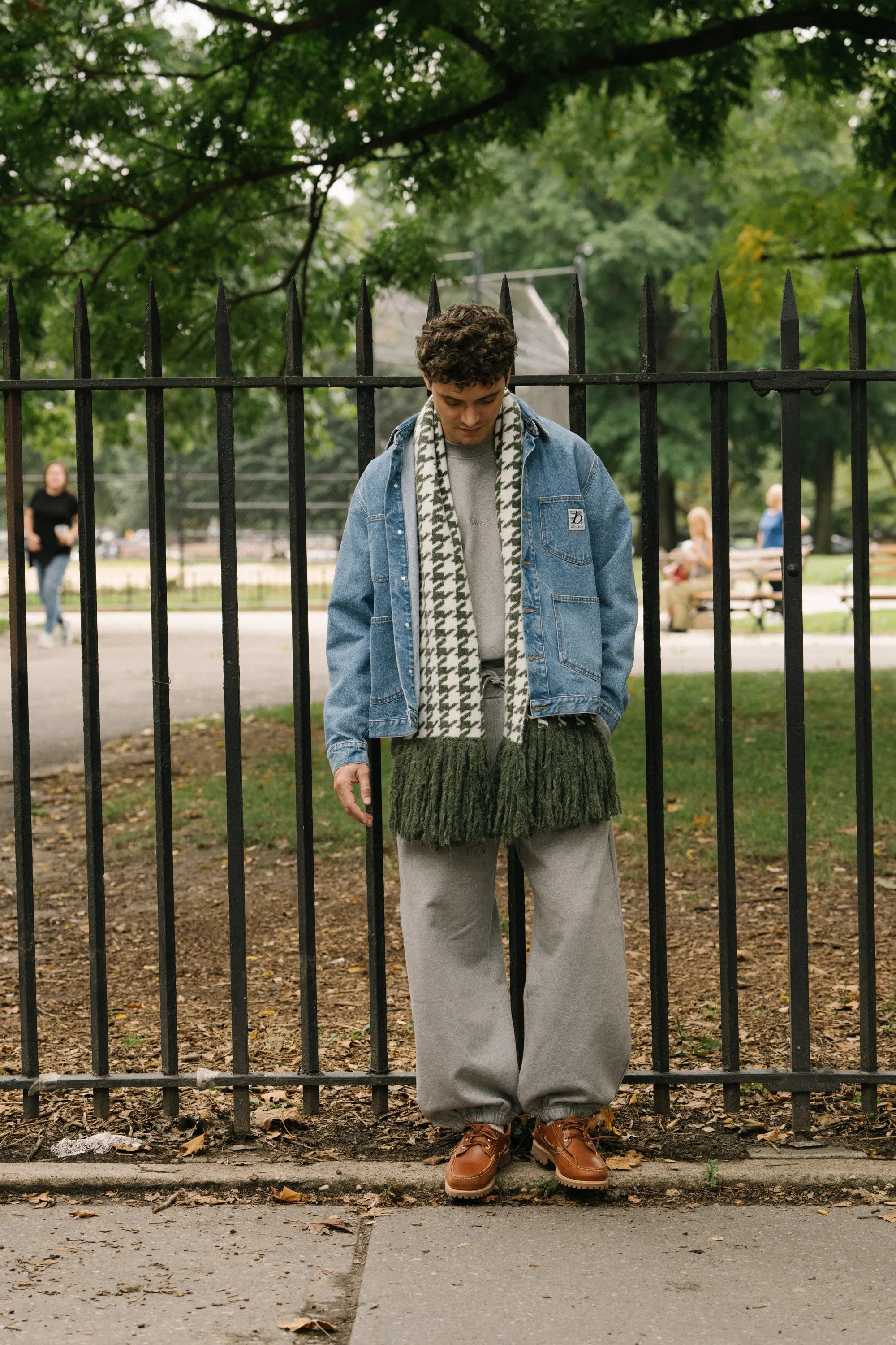 MANHATTAN DENIM WORK JACKET - MID BLUE