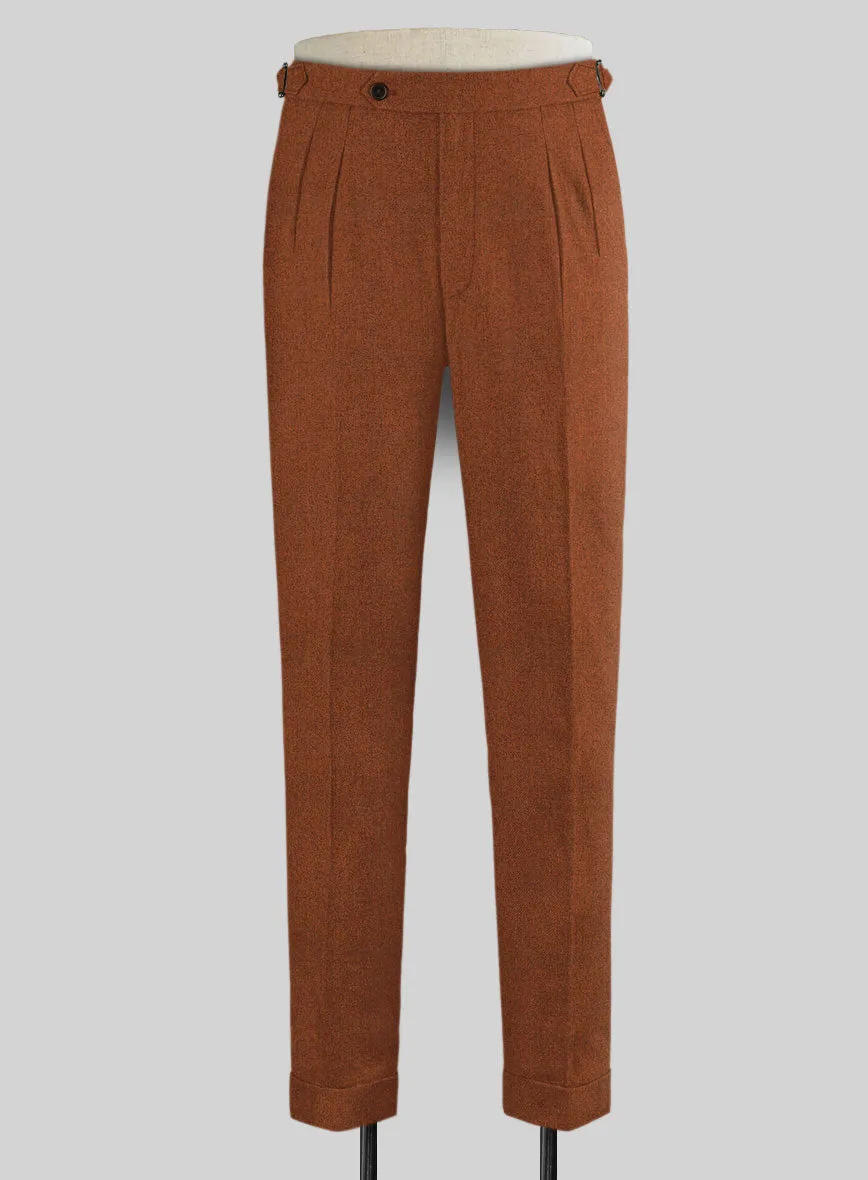 Melange Rust Highland Tweed Trousers