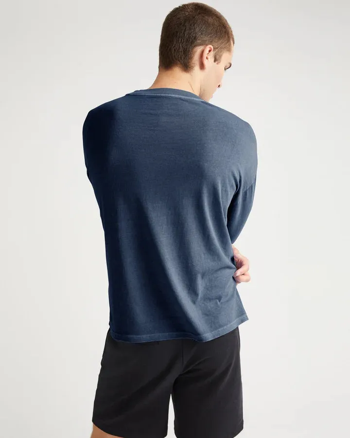 Men's Relaxed Long Sleeve Tee - Moonlit Ocean