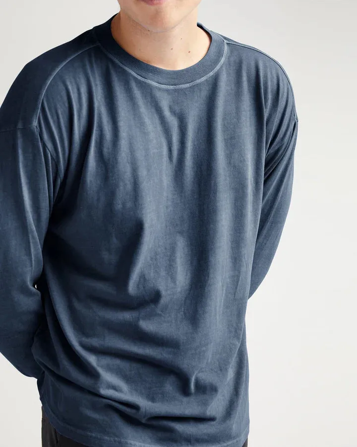 Men's Relaxed Long Sleeve Tee - Moonlit Ocean