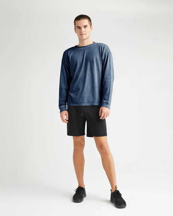 Men's Relaxed Long Sleeve Tee - Moonlit Ocean