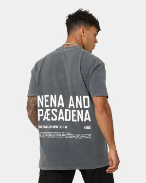 Nena And Pasadena Lost Cause Relaxed T-Shirt Mineral Charcoal