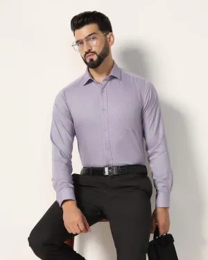 Non Iron Formal Purple Textured Shirt - Zaiden