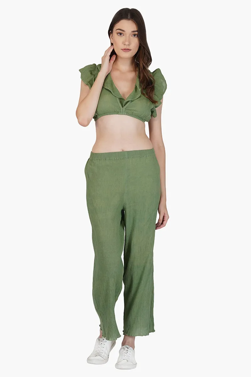 Olivia Cotton Crepe Pants