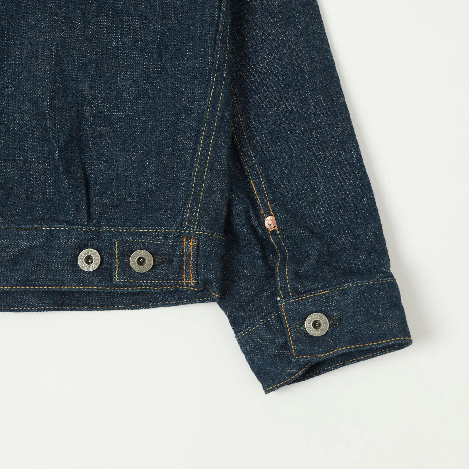 ONI 02517 Ishikawadai 15oz  Type-II Denim Jacket - One Wash