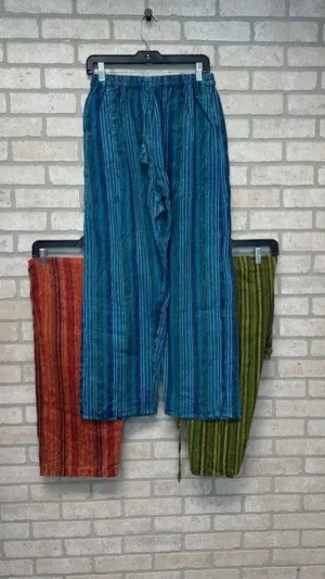 Pants - Cotton Stripes- Assorted