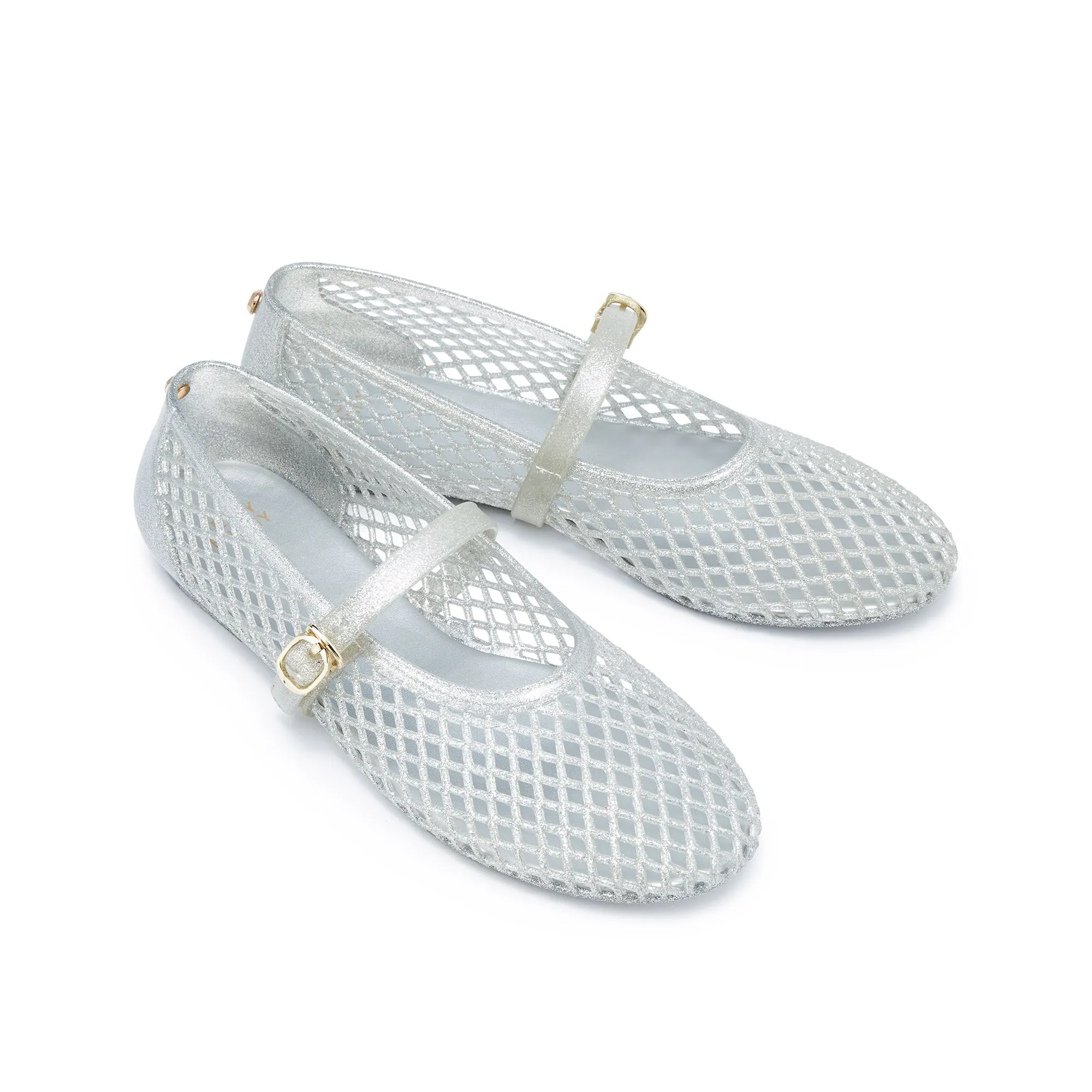 Pascal Flat Mary Janes Silver