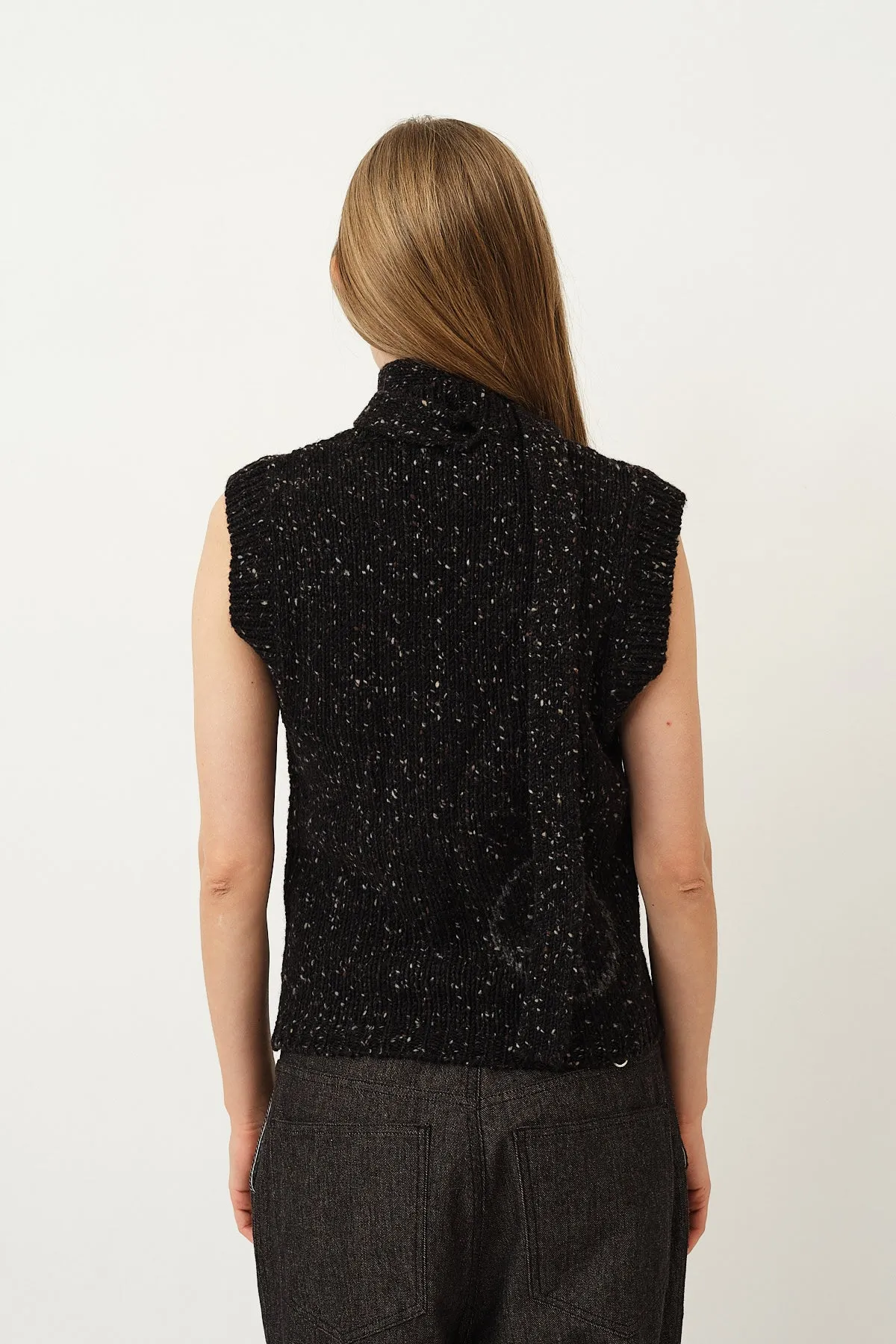 Rosemarie Vest — Dark Grey Melange