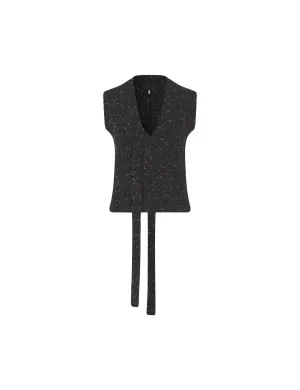 Rosemarie Vest — Dark Grey Melange