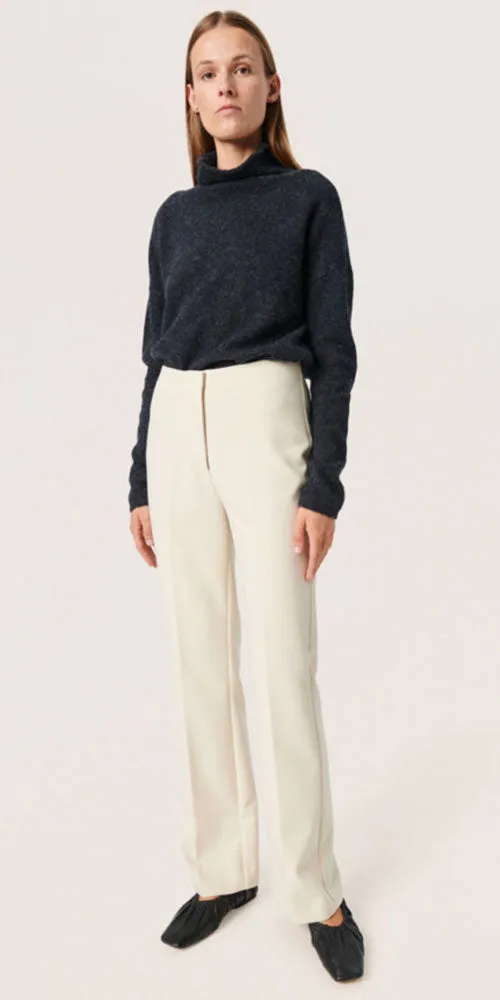 Soaked in Luxury Modern Straight Trousers, birch