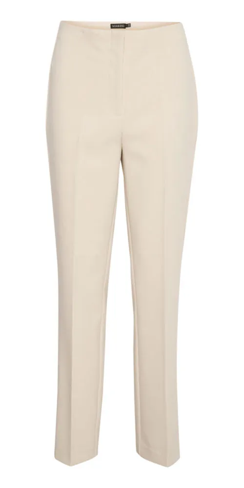 Soaked in Luxury Modern Straight Trousers, birch