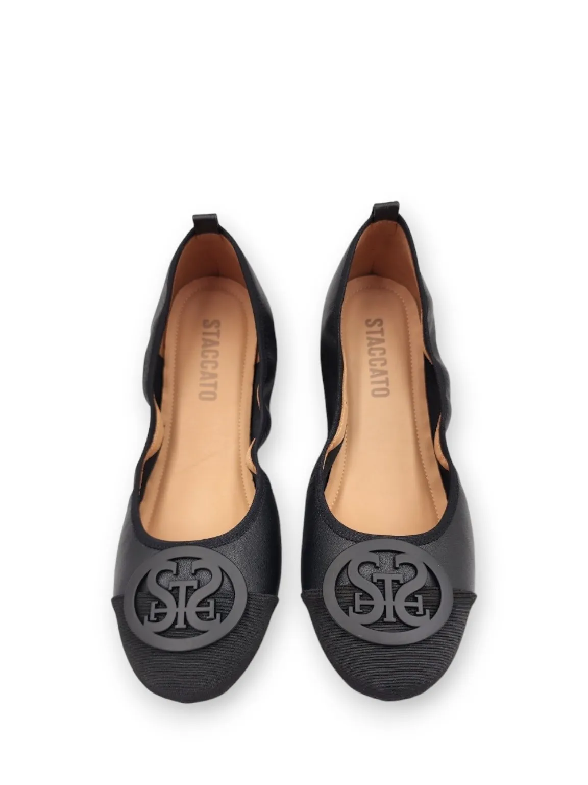 ST Buckle Monogram Flats