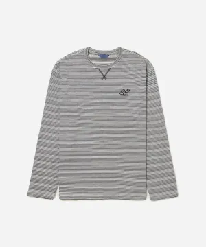 Striped Waffle Relaxed LS Tee