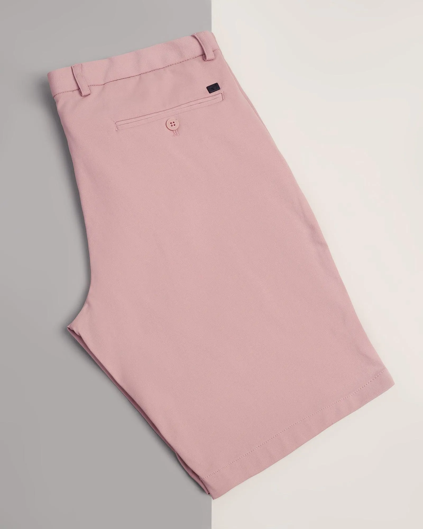 TechPro Casual Dusty Pink Solid Shorts - Serry